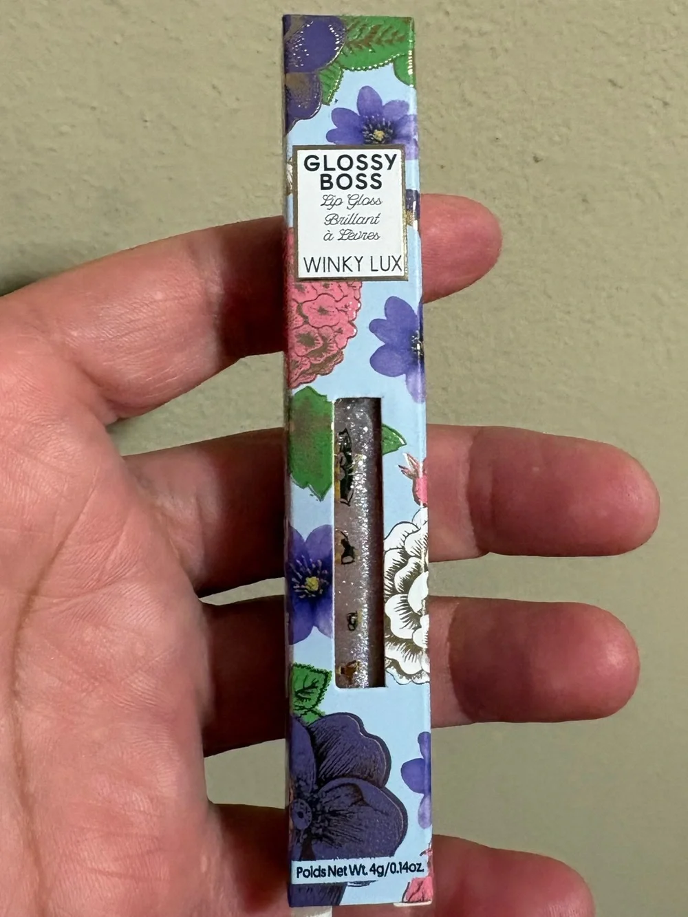Winky Lux Glossy Boss Lip Gloss in Birthday Cake Shimmery Pink Brand New Unused
